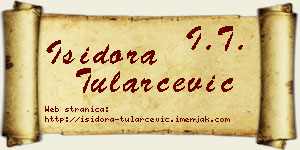 Isidora Tularčević vizit kartica